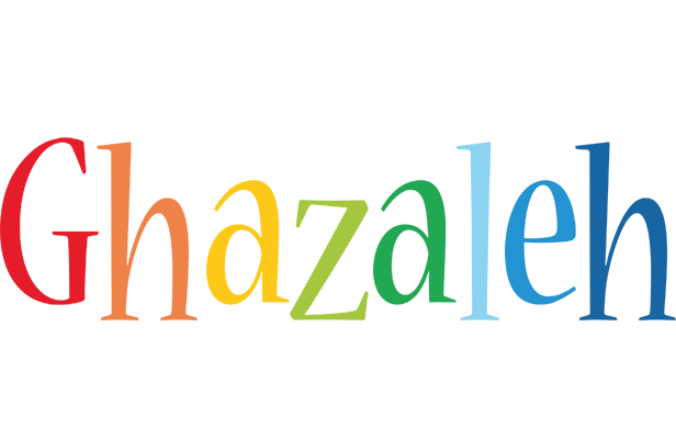 Ghazaleh birthday logo