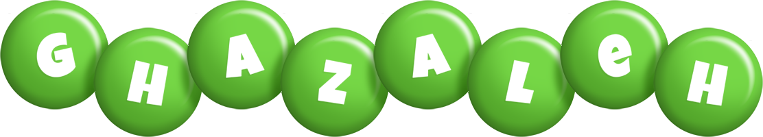 Ghazaleh candy-green logo