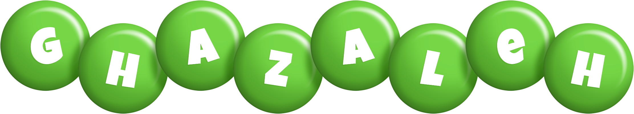Ghazaleh candy-green logo