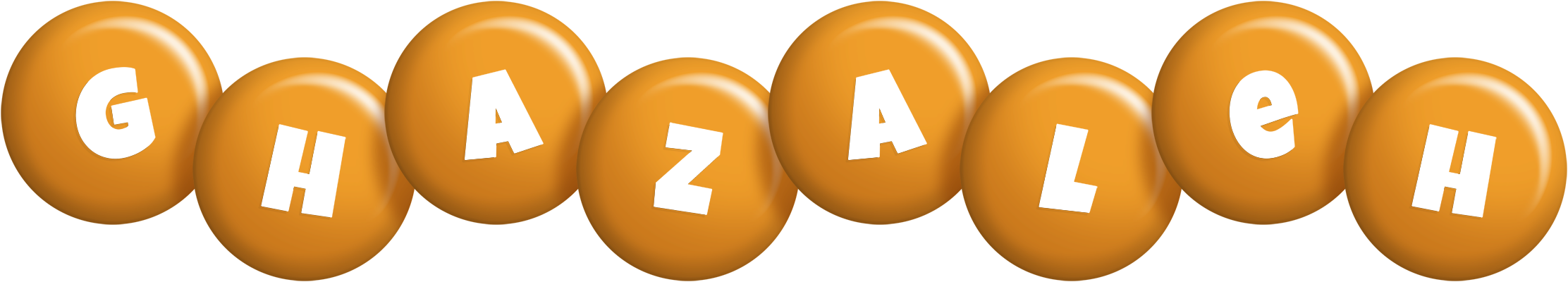 Ghazaleh candy-orange logo