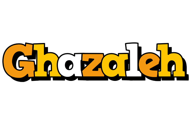 Ghazaleh cartoon logo
