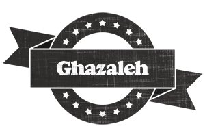 Ghazaleh grunge logo