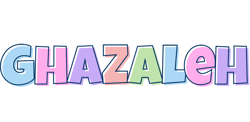Ghazaleh pastel logo