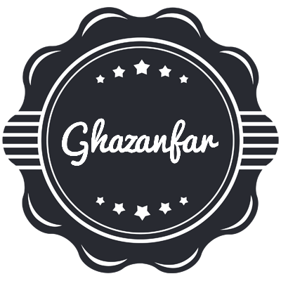 Ghazanfar badge logo