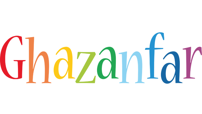 Ghazanfar birthday logo