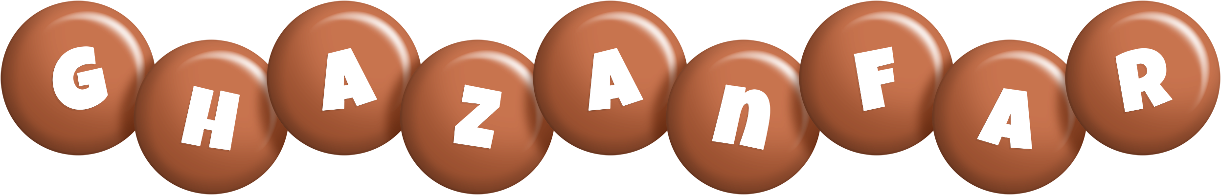 Ghazanfar candy-brown logo