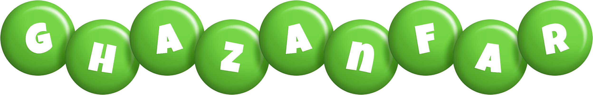 Ghazanfar candy-green logo