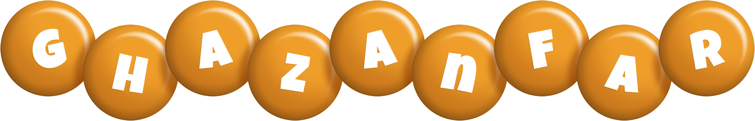 Ghazanfar candy-orange logo