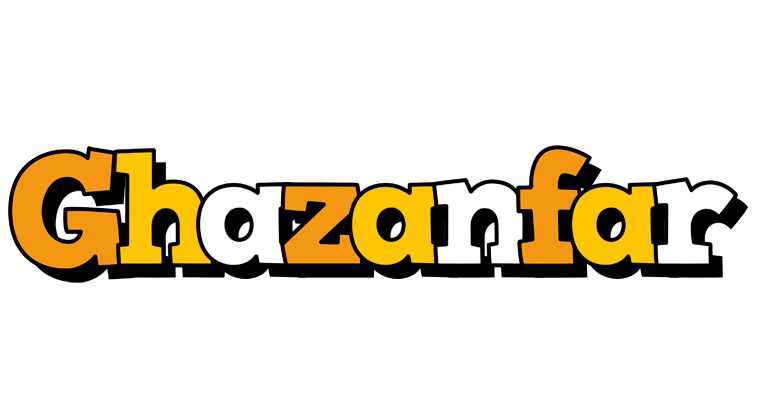 Ghazanfar cartoon logo