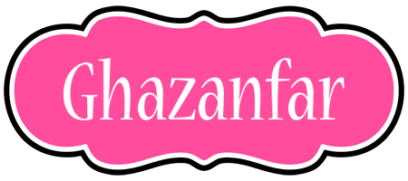 Ghazanfar invitation logo