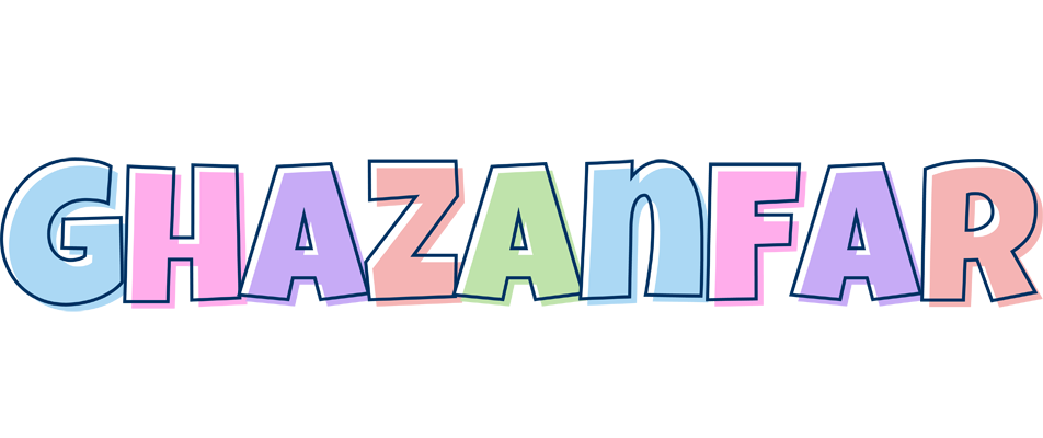 Ghazanfar pastel logo