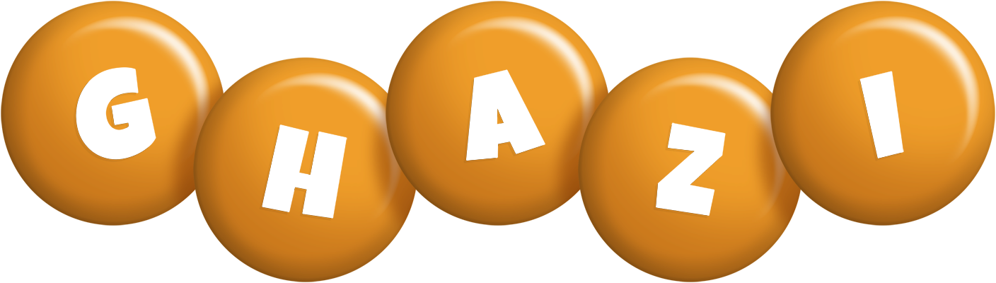 Ghazi candy-orange logo