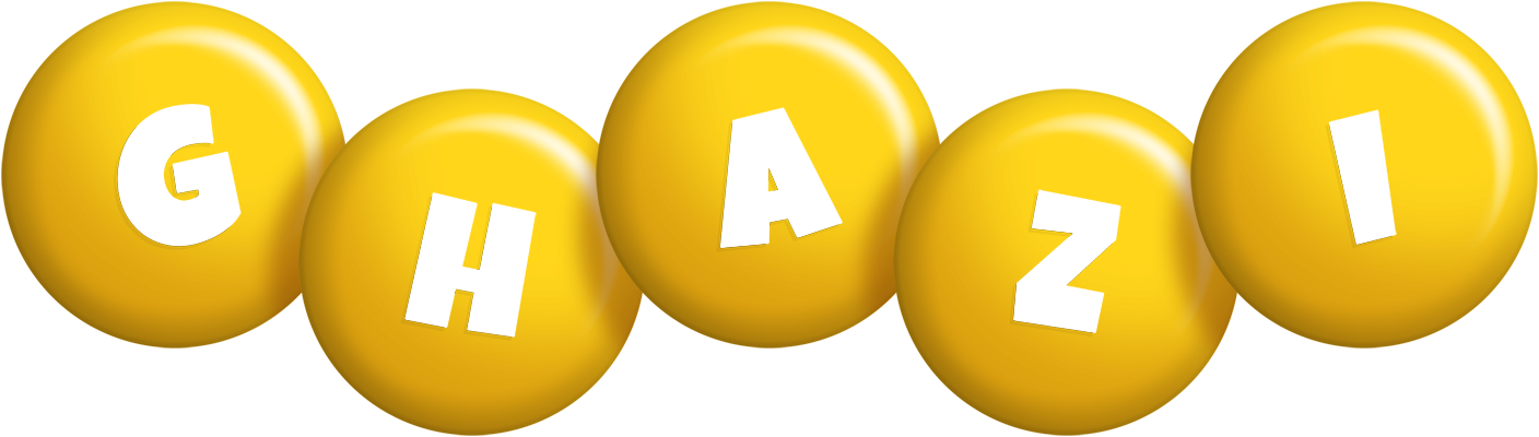 Ghazi candy-yellow logo