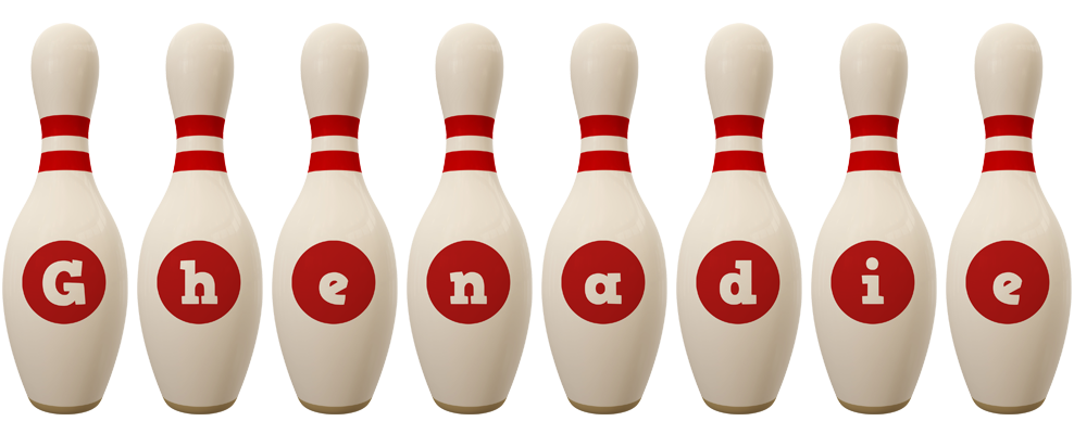 Ghenadie bowling-pin logo