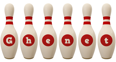 Ghenet bowling-pin logo