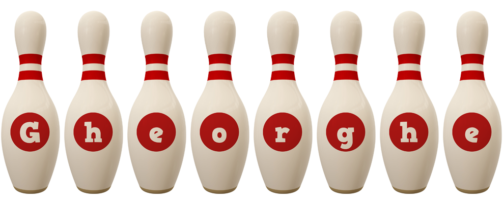 Gheorghe bowling-pin logo