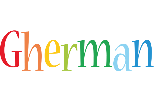 Gherman birthday logo