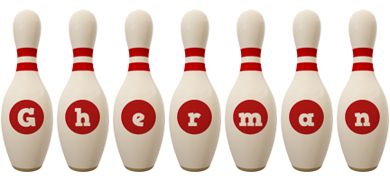 Gherman bowling-pin logo