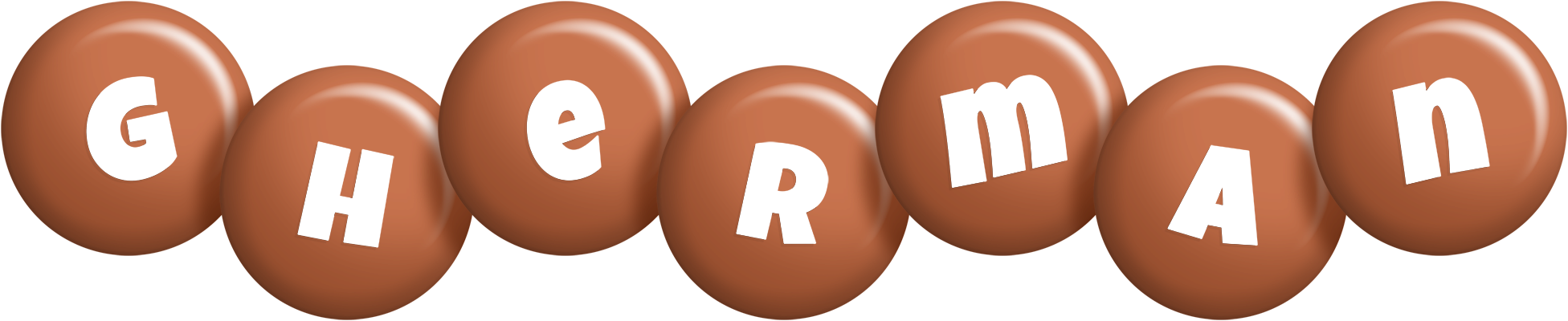 Gherman candy-brown logo