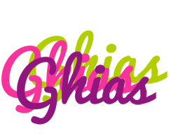 Ghias flowers logo