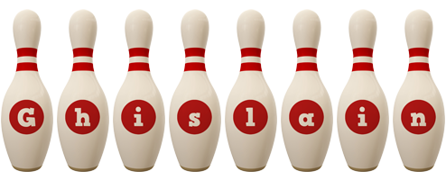 Ghislain bowling-pin logo