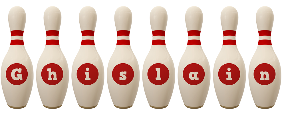 Ghislain bowling-pin logo