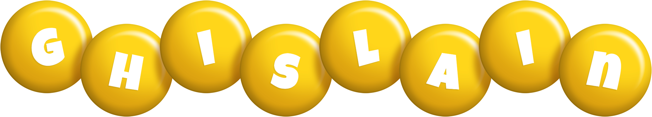 Ghislain candy-yellow logo