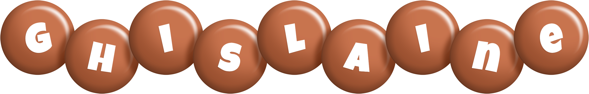 Ghislaine candy-brown logo