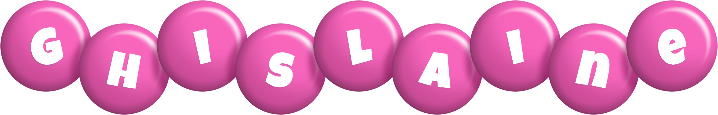 Ghislaine candy-pink logo
