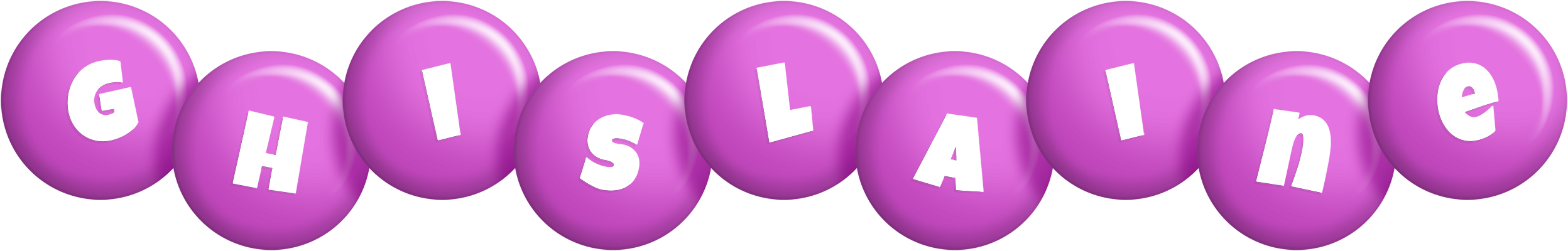 Ghislaine candy-purple logo