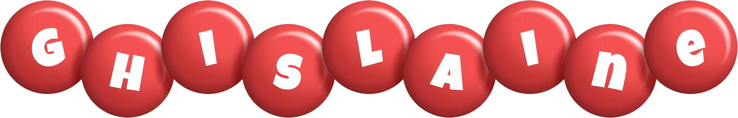 Ghislaine candy-red logo