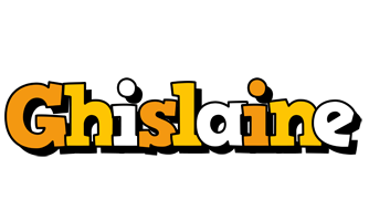 Ghislaine cartoon logo