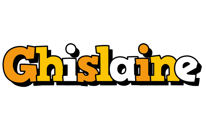Ghislaine cartoon logo