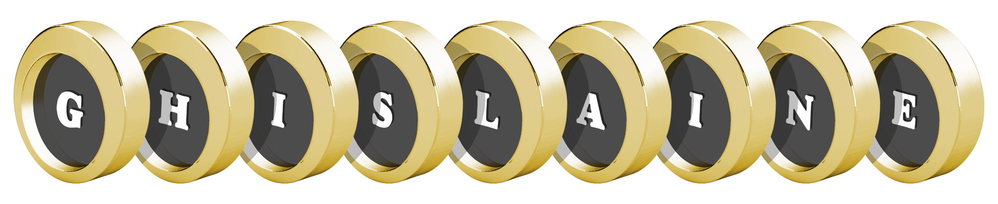 Ghislaine gold logo