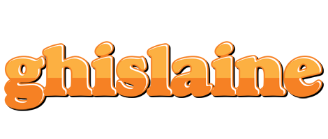 Ghislaine orange logo