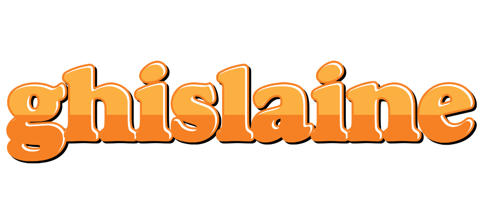 Ghislaine orange logo