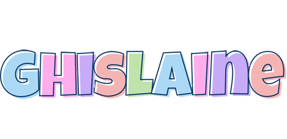 Ghislaine pastel logo