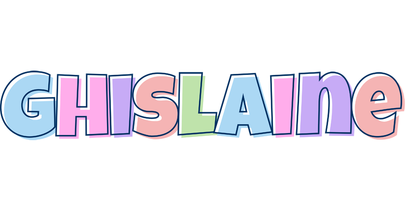 Ghislaine pastel logo