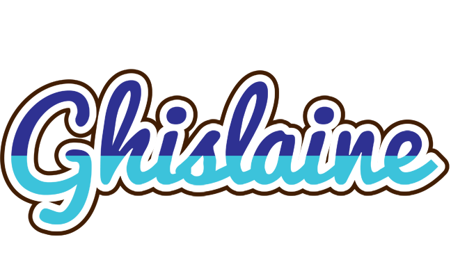 Ghislaine raining logo