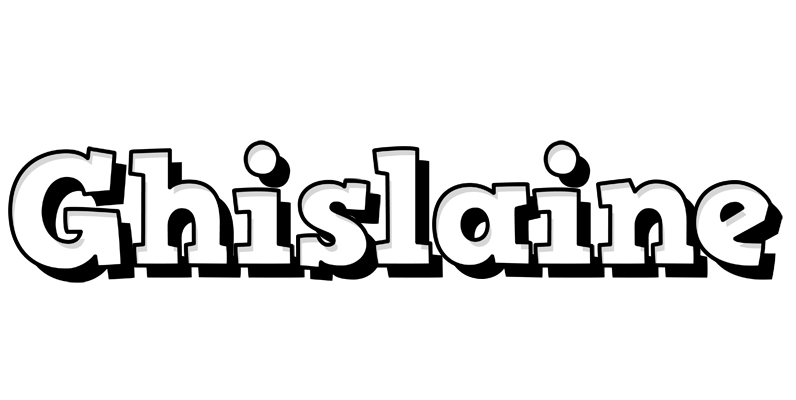 Ghislaine snowing logo