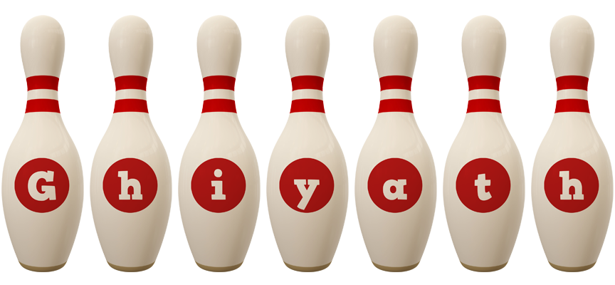 Ghiyath bowling-pin logo