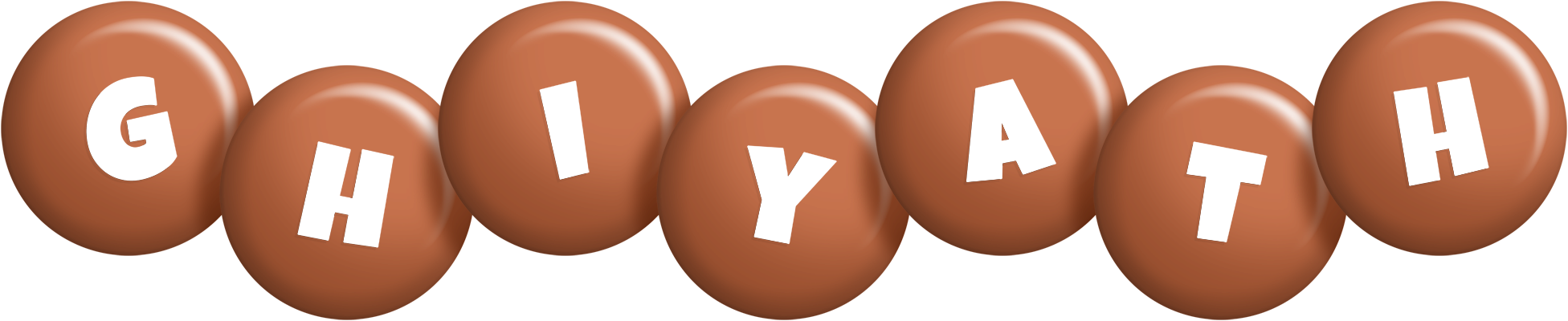 Ghiyath candy-brown logo