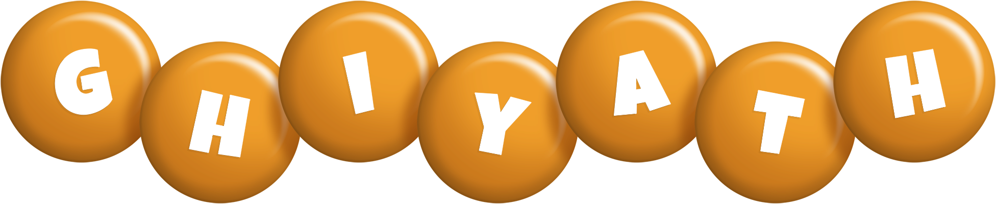 Ghiyath candy-orange logo