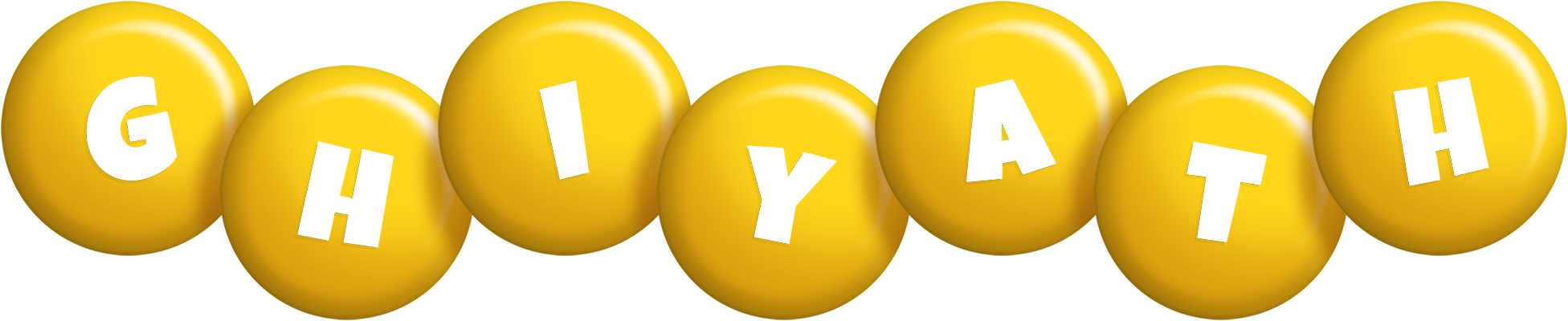Ghiyath candy-yellow logo