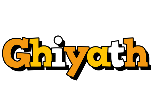 Ghiyath cartoon logo