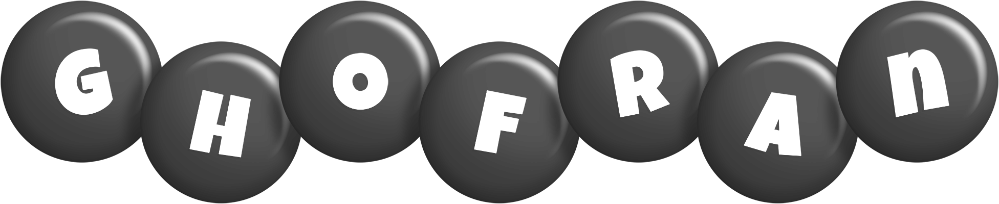 Ghofran candy-black logo