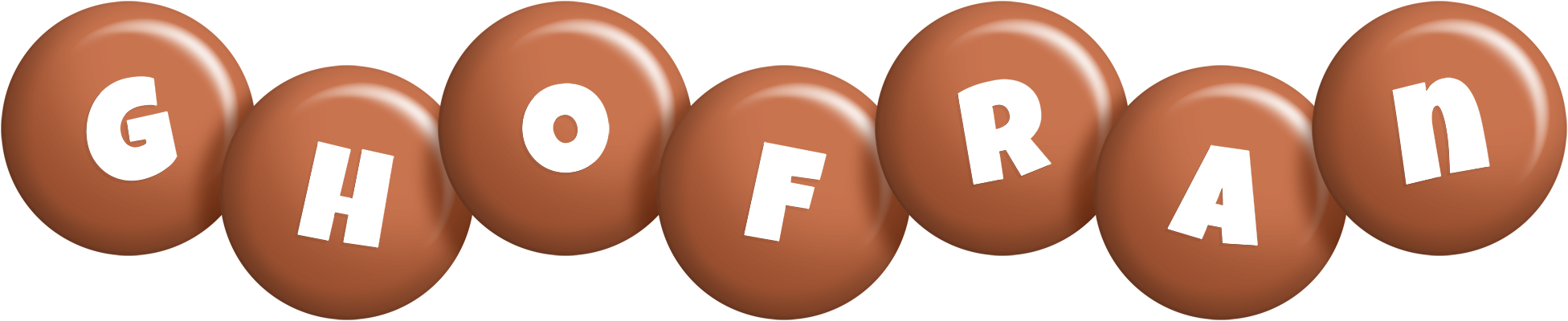 Ghofran candy-brown logo
