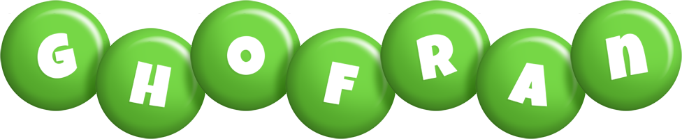 Ghofran candy-green logo