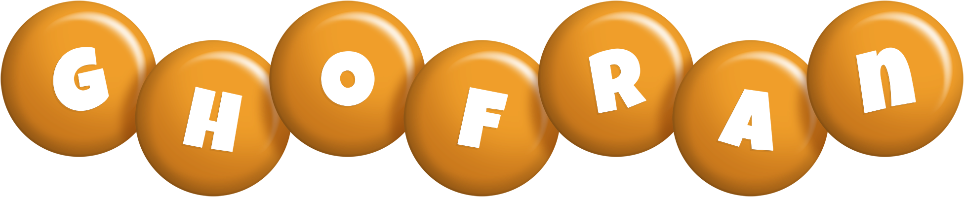 Ghofran candy-orange logo