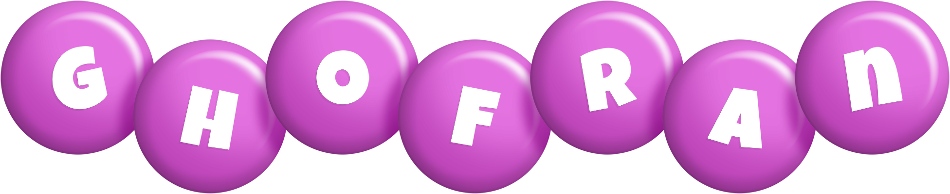 Ghofran candy-purple logo